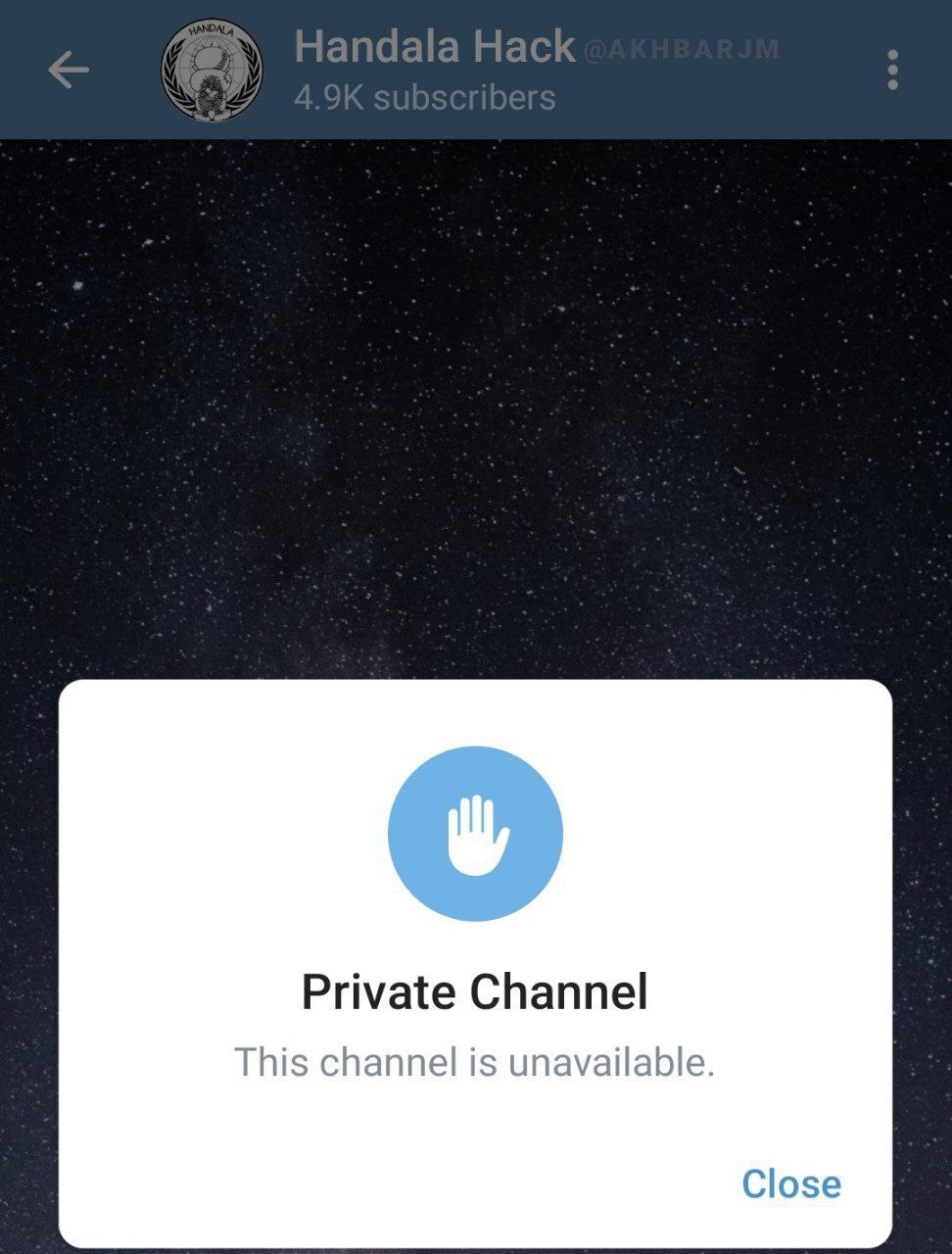 تلگرام کانال گروه هکری حنظله را مسدود کرد