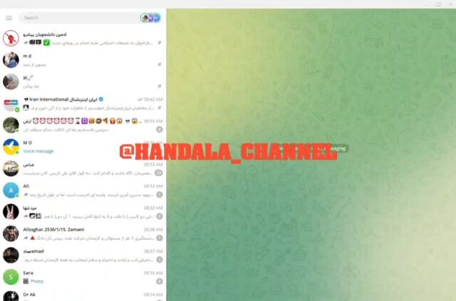 اطلاعات ۷۱ هزار نفر که برای اینترنشنال اطلاعات فرستاده بودند در دست حنظله است