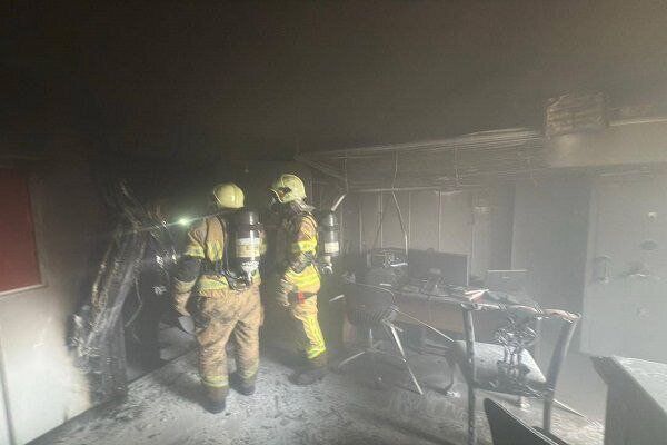 آتش‌سوزی در دفتر اداری در بازار بزرگ تهران مهار شد