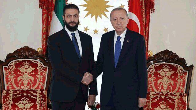 رایزنی تلفنی اردوغان و الجولانی در پی حملات رژیم صهیونیستی
