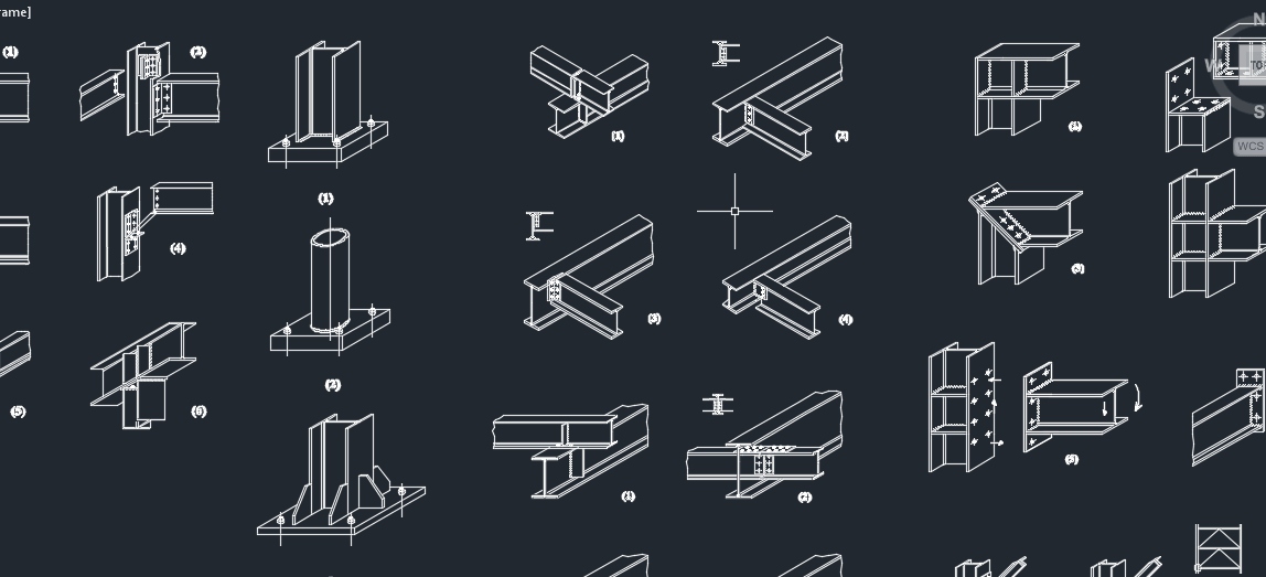 آموزش نقشه کشی سازه فولادی با اتوکد