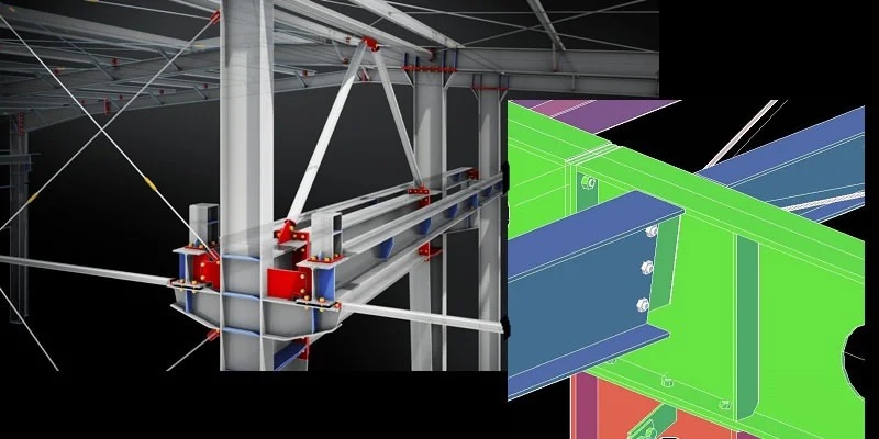 آموزش نقشه کشی سازه فولادی با اتوکد