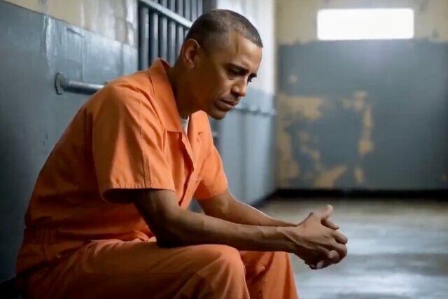 ویدیوی جنجالی ترامپ: اوباما در نقش زندانی! ویدیوی جنجالی ترامپ: اوباما در نقش زندانی!