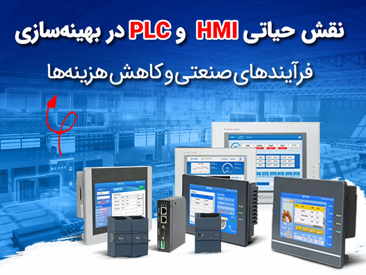 نقش حیاتی PLC و HMI در بهینه‌سازی فرآیندهای صنعتی و کاهش هزینه‌ها
