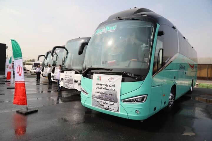 بهره برداری از هفت دستگاه اتوبوس در ناوگان حمل و نقل استان البرز