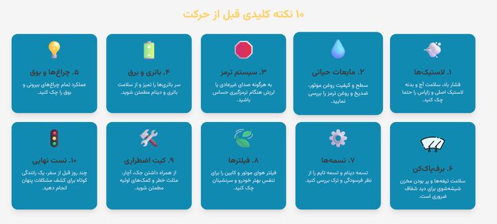 چک لیست کامل سفر ۱۰ قدم سفر بدون استرس