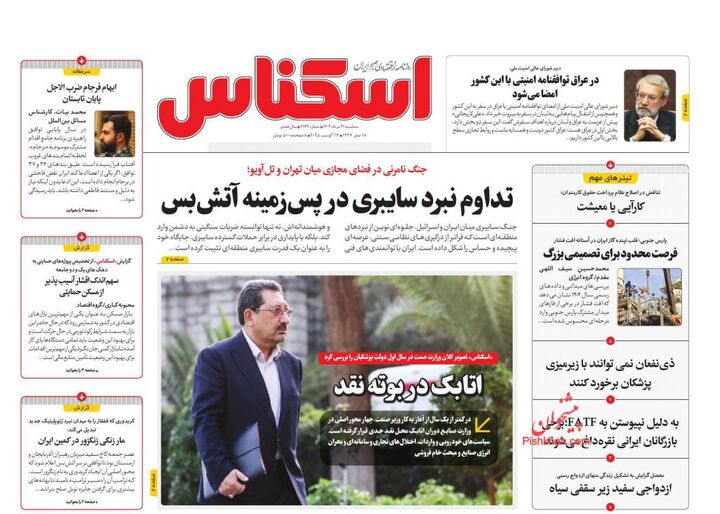 صفحه اول روزنامه های اقتصادی ۲۱ مرداد ۱۴۰۴