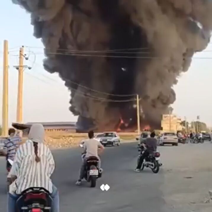 آتش‌سوزی یک انبار در جنوب تهران