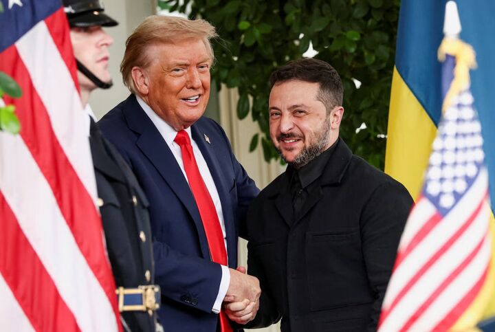 استقبال ترامپ از زلنسکی در کاخ سفید استقبال ترامپ از زلنسکی در کاخ سفید