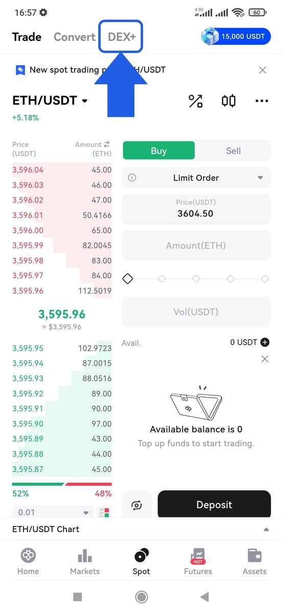 آموزش دکس پلاس Toobit