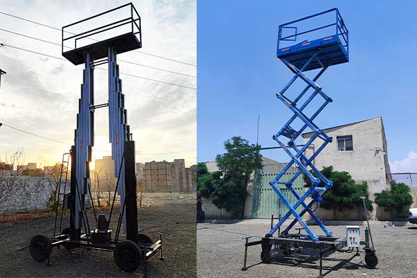 بالابر آکاردئونی یا بالابر ستونی؟