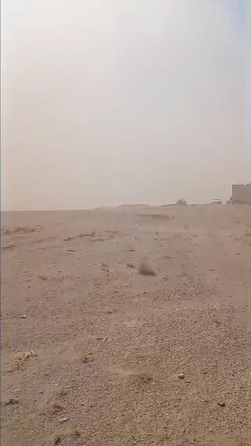 طوفان گرد و غبار امروز در مرز اسلام‌قلعه (دوغارون)