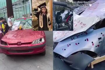 یادبود مردم هلند و انگلیس برای هند رجب؛ دختری که با ۳۳۵ گلوله پرپر شد