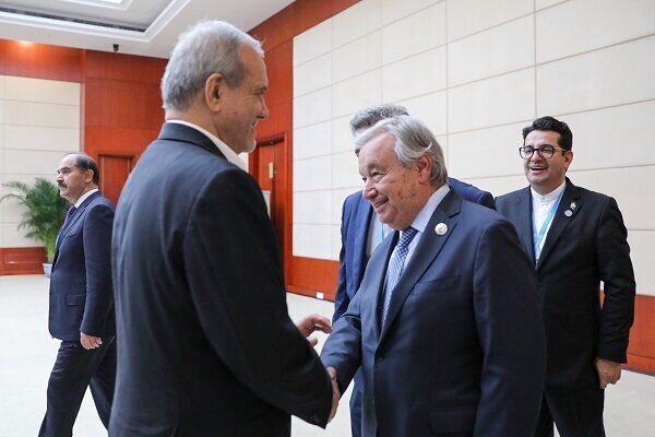پزشکیان با دبیرکل سازمان ملل دیدار کرد