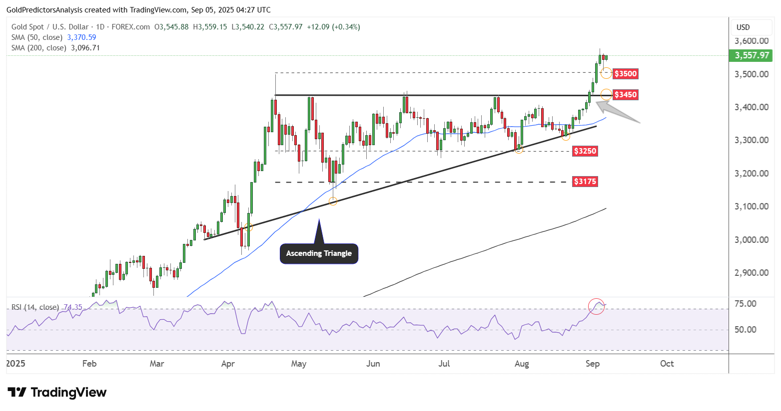 احتمال اصلاح قیمت طلا در کوتاه مدت| روند کلی همچنان صعودی است!
