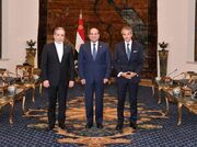 دیدار عراقچی و گروسی با رئیس‌جمهور مصر 
