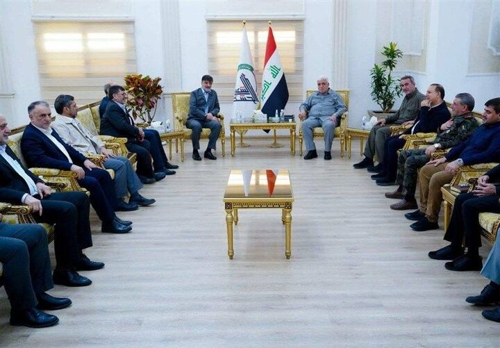 دیدار سردار رادان با فرمانده حشدالشعبی عراق