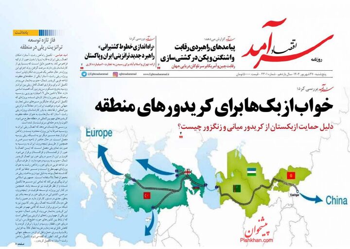 صفحه اول روزنامه های اقتصادی ۲۷ شهریور ۱۴۰۴