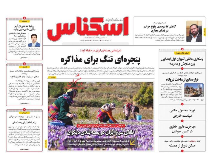 صفحه اول روزنامه های اقتصادی ۲۹ شهریور ۱۴۰۴