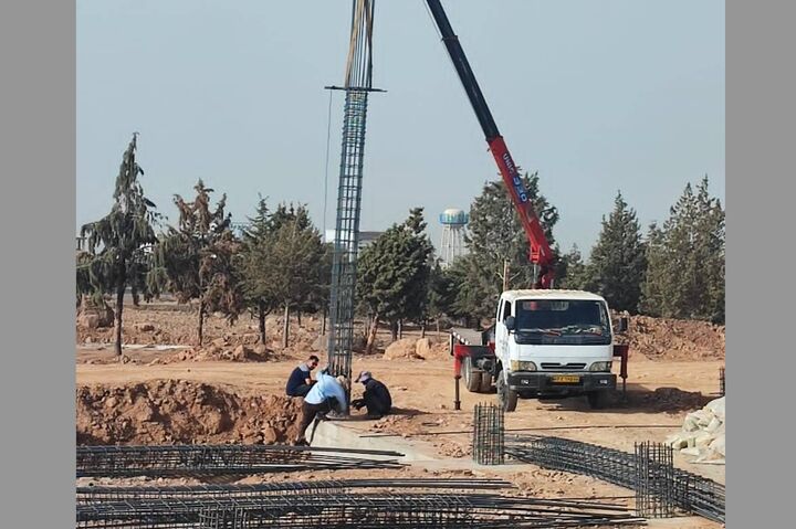 پیشرفت چشمگیر در احداث بزرگترین سالن ورزش‌های آبی غرب استان البرز