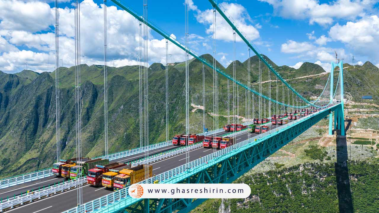 چین با افتتاح مرتفع‌ترین پل جهان، رکورد جهانی را شکست!