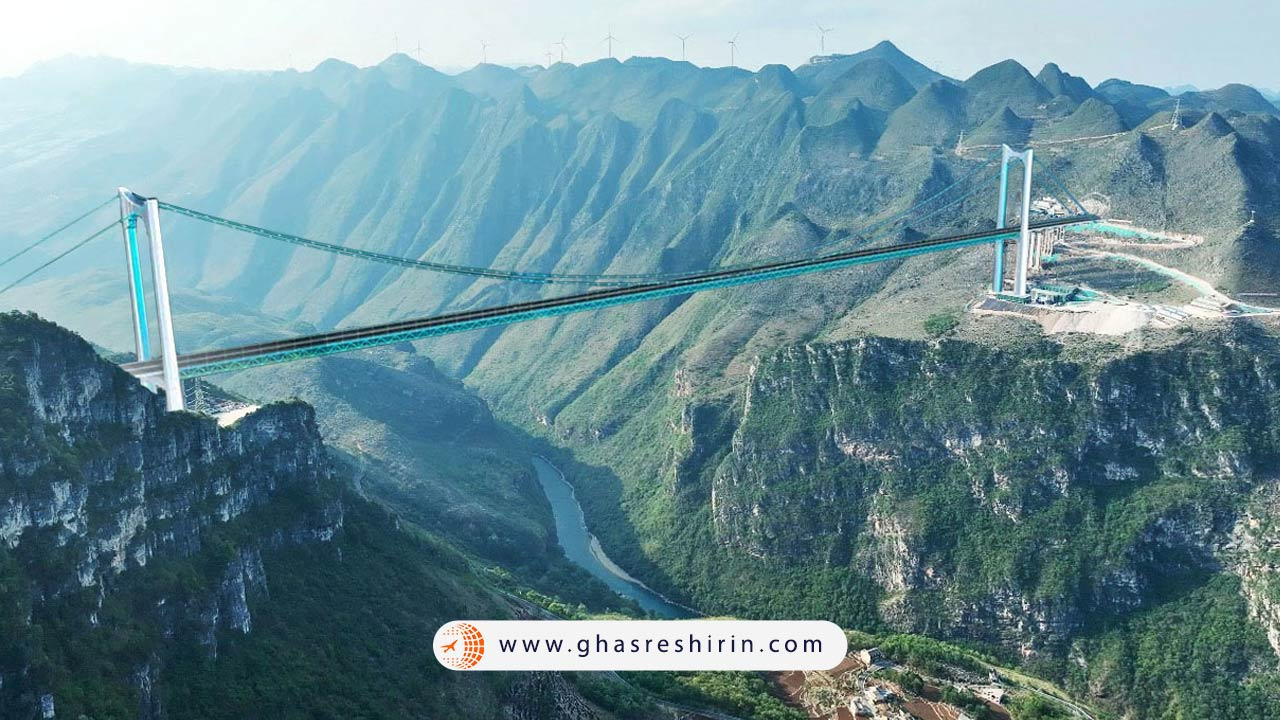 چین با افتتاح مرتفع‌ترین پل جهان، رکورد جهانی را شکست!