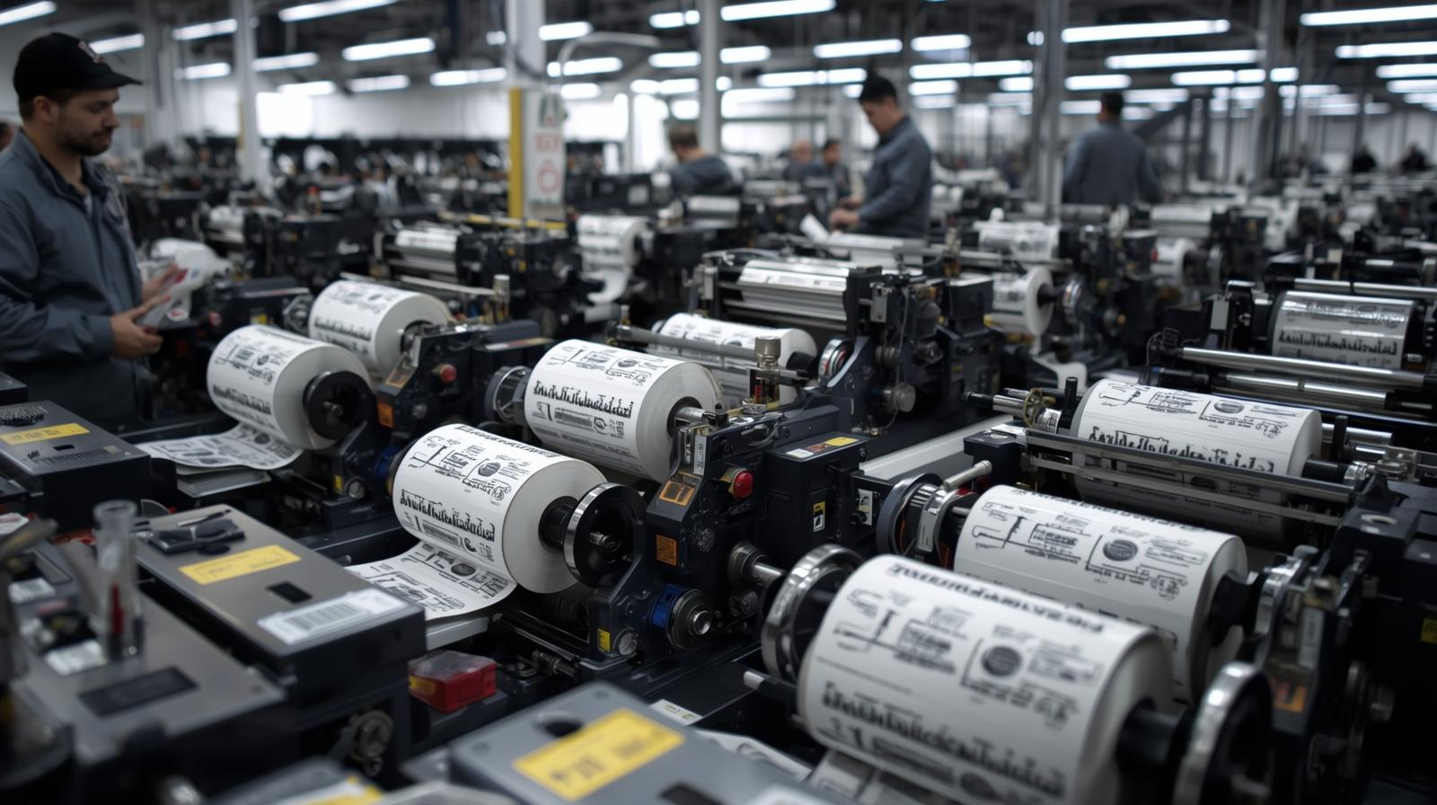 مراحل سفارش لیبلهای دیجیتال رول از پیشتولید تا تحویل نهایی در چاپخانه