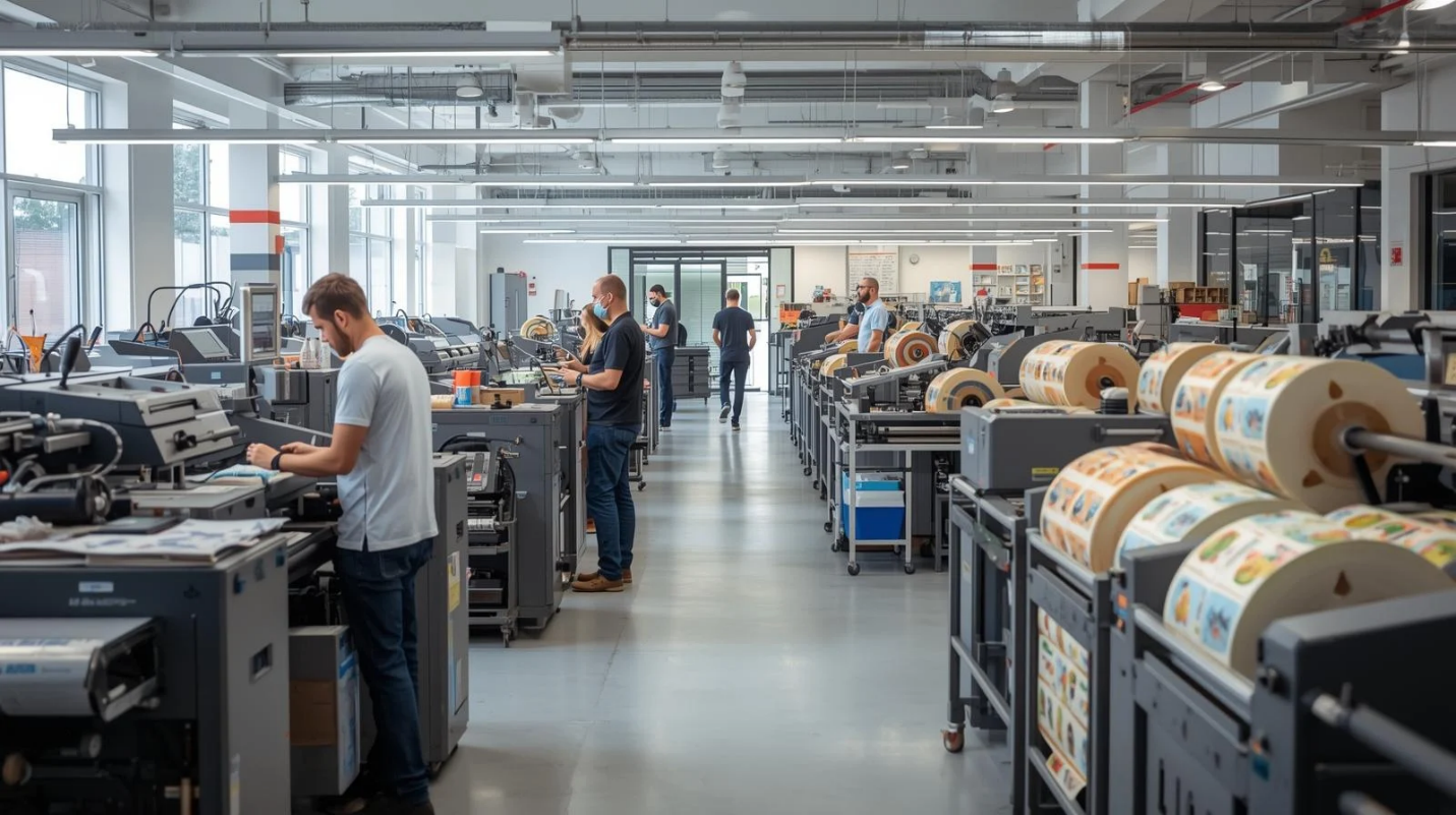 مراحل سفارش لیبلهای دیجیتال رول از پیشتولید تا تحویل نهایی در چاپخانه