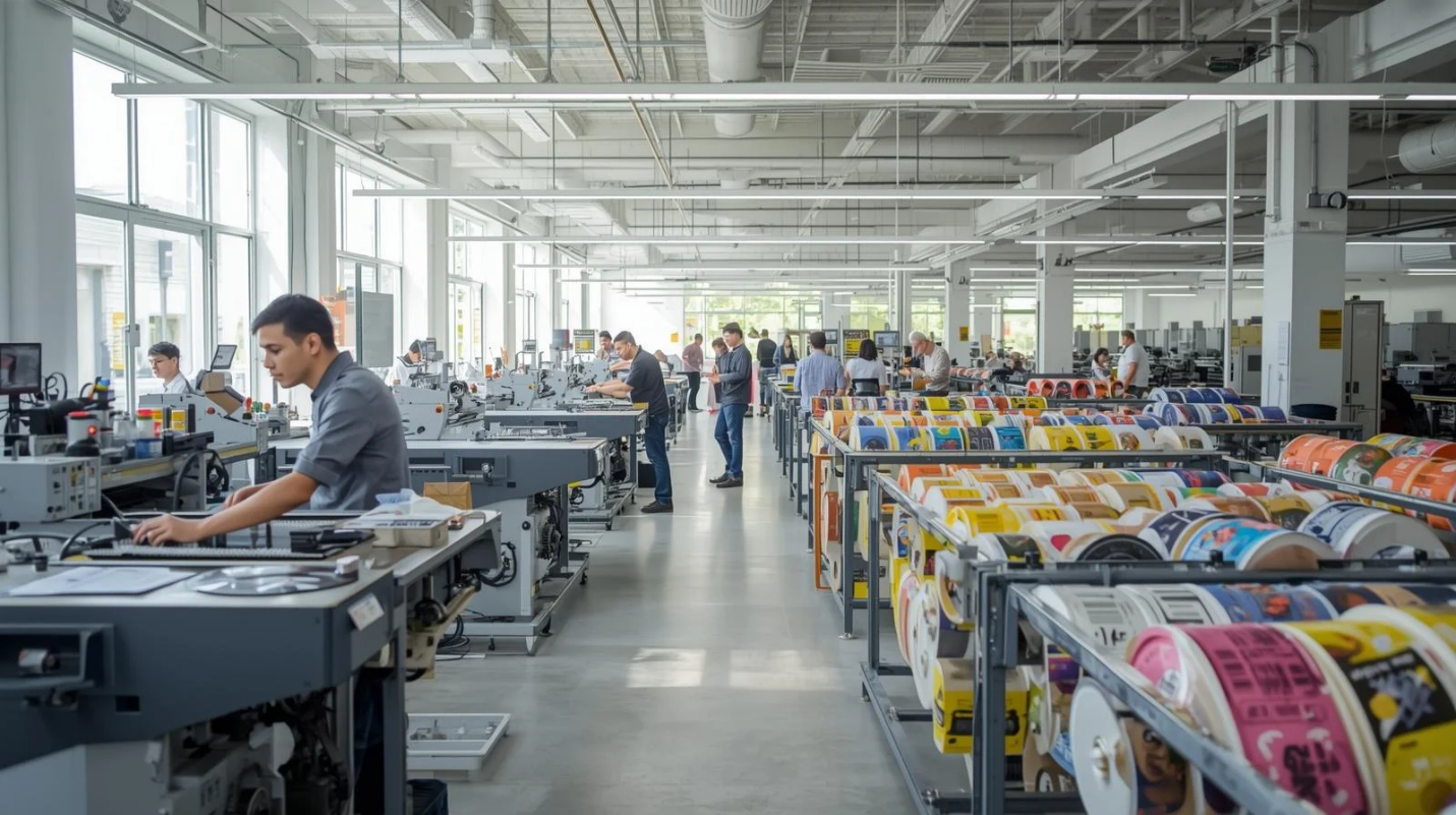 مراحل سفارش لیبلهای دیجیتال رول از پیشتولید تا تحویل نهایی در چاپخانه