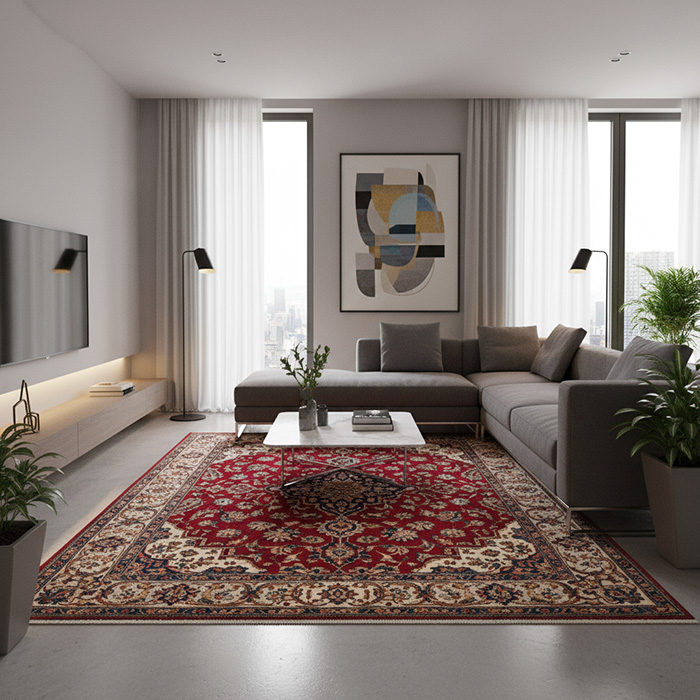 راز ست کردن دکوراسیون با فرش قرمز راز ست کردن دکوراسیون با فرش قرمز