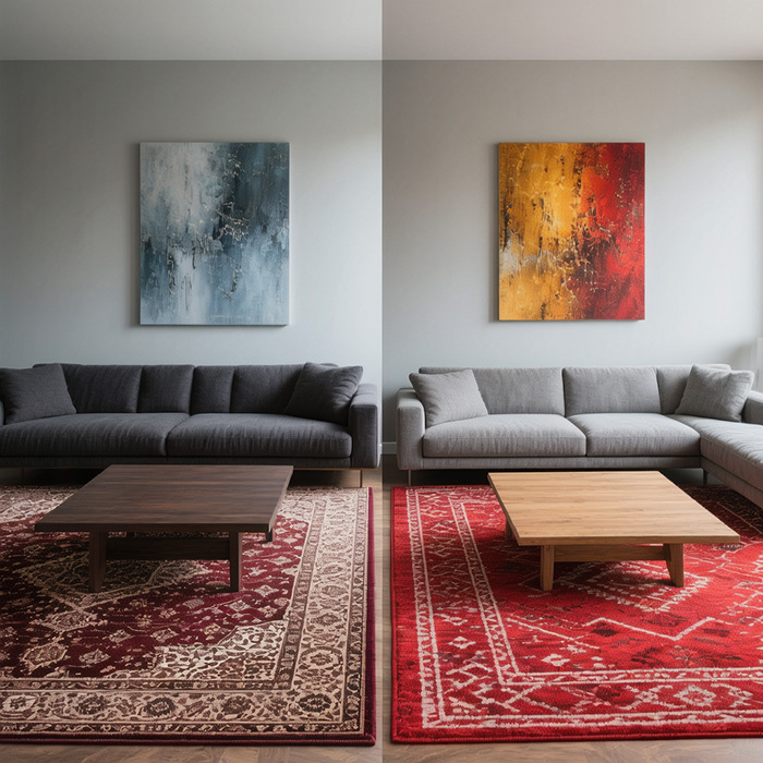 راز ست کردن دکوراسیون با فرش قرمز راز ست کردن دکوراسیون با فرش قرمز