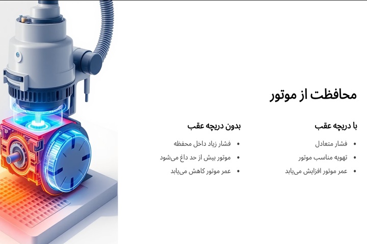 دریچه پشت جاروبرقی برای چیست