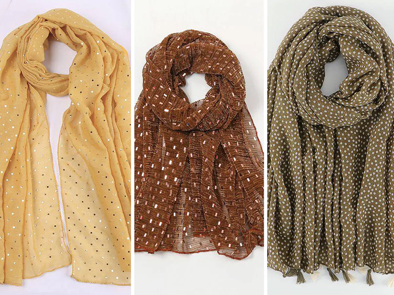 خرید شال و روسری تک به قیمت عمده و انواع مدل‌های شال و روسری برای استایل روز