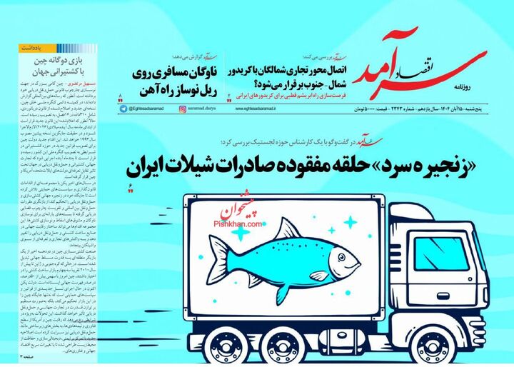 صفحه اول روزنامه های اقتصادی ۱۵ آبان ۱۴۰۴