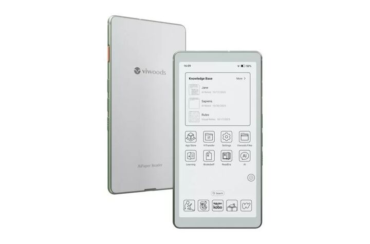 اولین کتاب‌خوان الکترونیکی مجهز به اندروید ۱۶ جهان معرفی شد