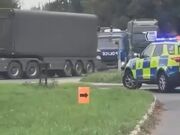 تصاویری از جابجایی کلاهک‌های اتمی در انگلیس