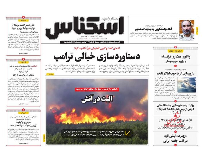 صفحه اول روزنامه های اقتصادی ۲ آذر ۱۴۰۴