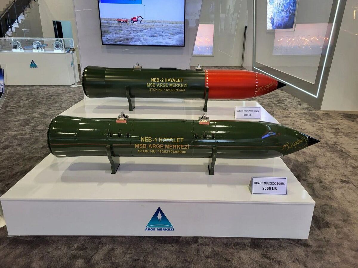 رونمایی ترکیه از بمبی که استخوان را هم ذوب می‌ کند