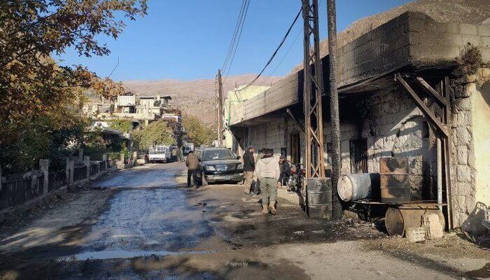 درگیری مردم سوریه با نظامیان صهیونیست در حومه دمشق