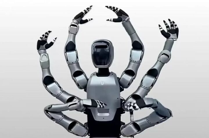 از اولین ربات انسان‌نما جهان با ۶ بازوی رباتیک رونمایی شد