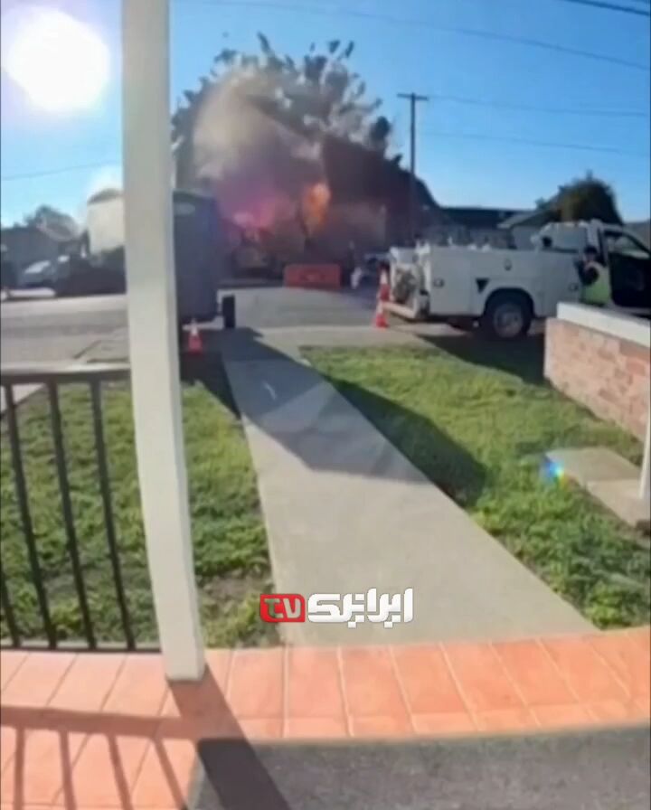 نشت گاز و انفجار مهیب منازل مسکونی در آمریکا