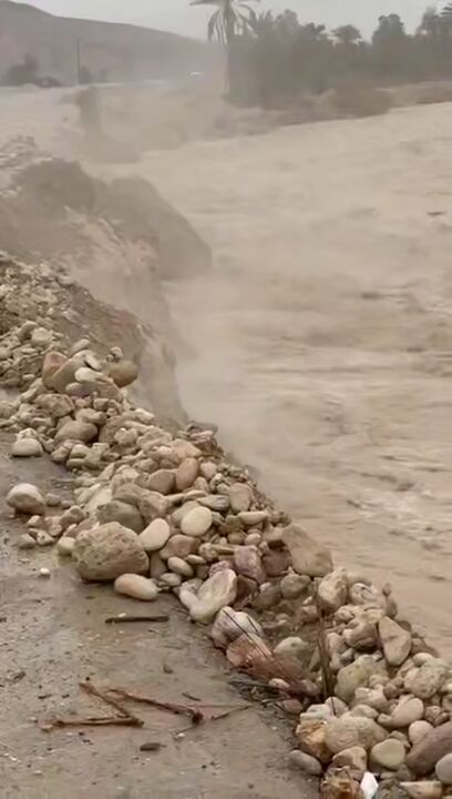 طغیان رودخانه شهر ارد توابع شهرستان گراش فارس