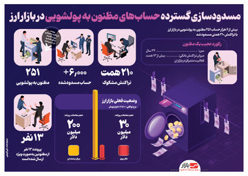 مسدودسازی گسترده حساب‌های مظنون به پولشویی در بازار ارز