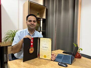 کسب مدال طلای ICAN ۲۰۲۵ توسط احمد شعرا در زمینه اختراع شبکه‌ای