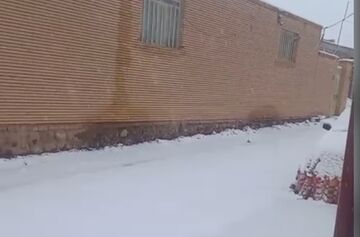 قلب کویر ایران هم سفیدپوش شد