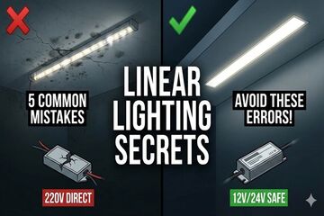۵ اشتباه رایج در خرید چراغ خطی که بعداً پشیمانتان می‌کند؛ راهنمای مهندسی لاین نوری