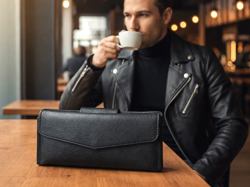 استایل با کیف کتی چرم طبیعی