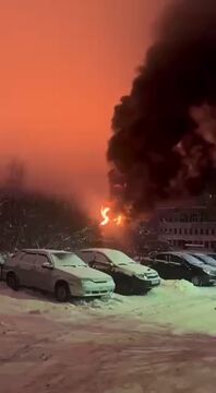 حمله پهپادی به انبار نفت «کامباین تمپ» روسیه