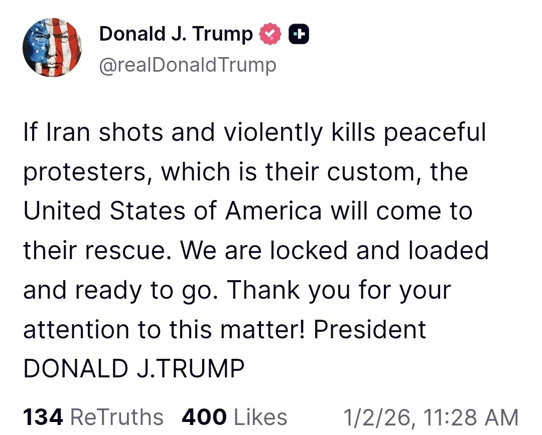 ترامپ به کمک اغتشاشگران در ایران میآید