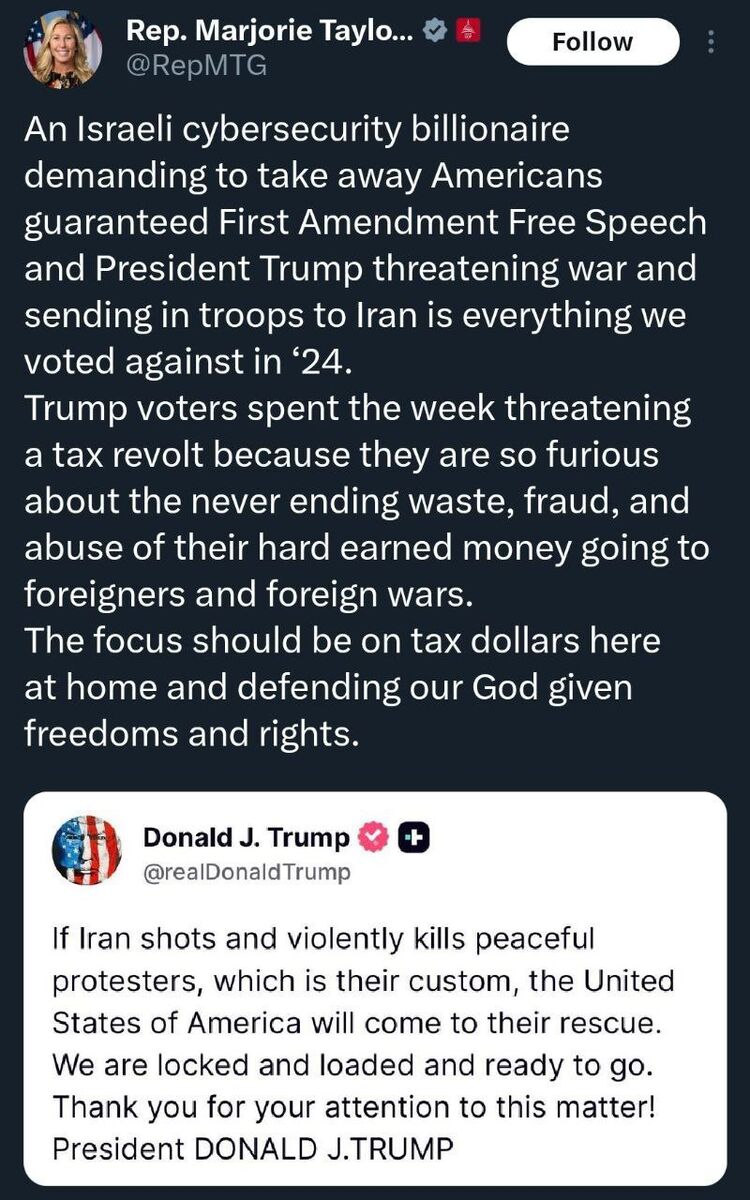 جرقه اختلاف در تیم ترامپ؛ مخالفت علنی با تهدید ایران